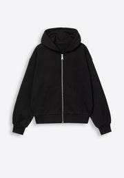 Luxury black zip-through jacket, East Vibe